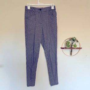 Elastic Waist Gingham Pants